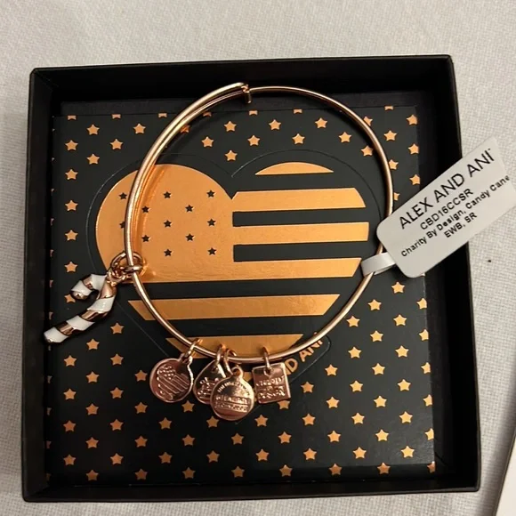 Alex and ani bangle candy cane bracelet - Picture 8 of 8